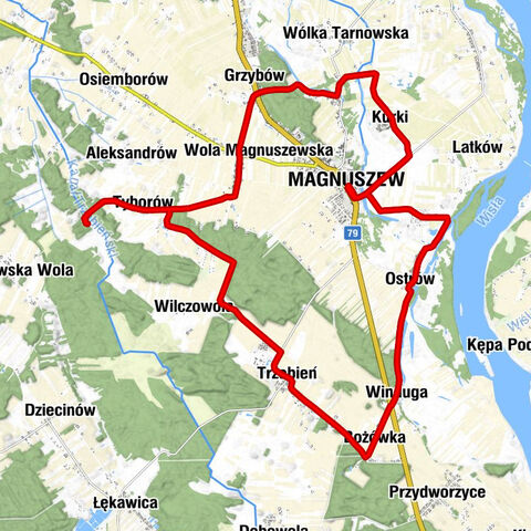 Lucjanów - Tyborów - Magnuszew - Kościół pw. Świętego Jana Chrzciciela w Magnuszewie