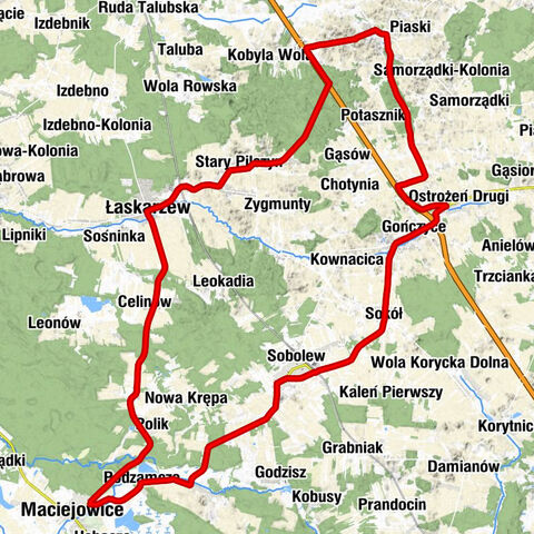 Zakręty - Zajazd pod Dębem - Kościół pw. Świętych Apostołów Piotra i Pawła - Górzno