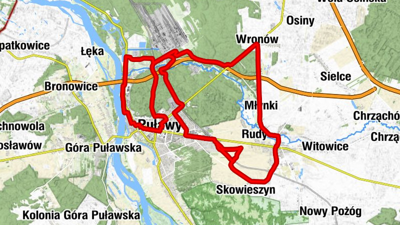 Puławy - Kościół pw. Znalezienia Krzyża Świętego i Świętego Andrzeja Apostoła w Końskowoli - Kolejowa