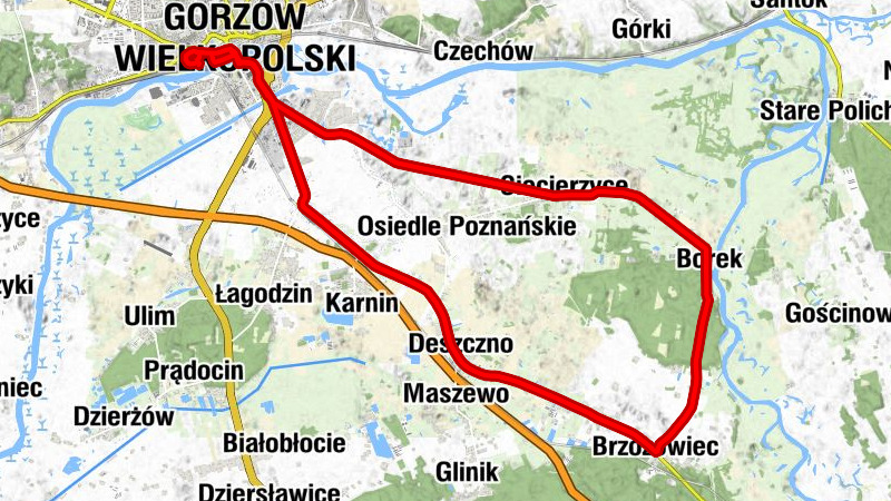 Gorzów Wielkopolski - Kościół Chrystusa Króla - Kościół pw. Podwyższenia Krzyża Świętego w Deszcznie - Katedra Wniebowzięcia NMP w Gorzowie Wielkopolskim