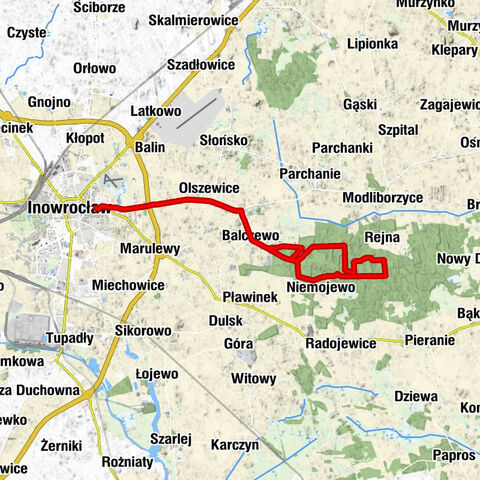 Inowrocław - Jacewo - Olszewice - Balczewo