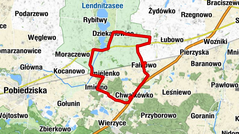 Fałkowo - Chwałkówko - Karczma Lubczynek - Kościół pw. św. Marcina