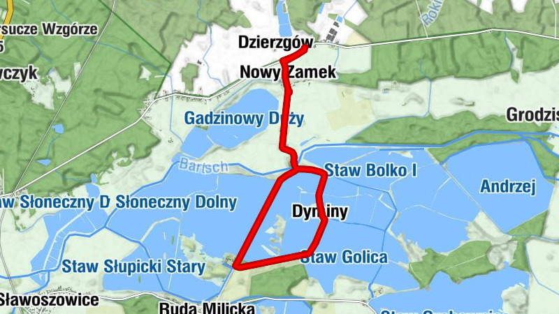 Smażalnia ryb U Bartka - Dzierzgów - Nowy Zamek - Hubertówka