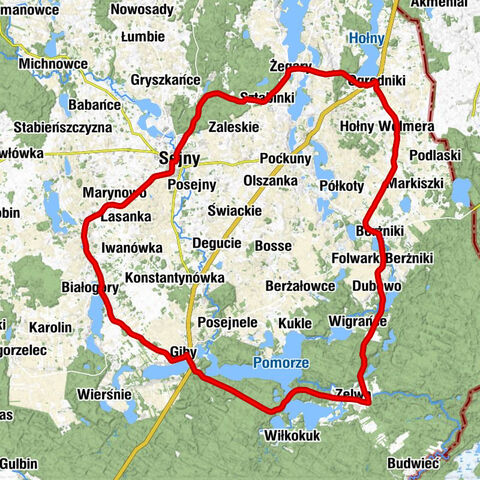 Sejny - Skarpa - Karczma Litewska - Kościół pw. Wniebowzięcia Najświętszej Maryi Panny