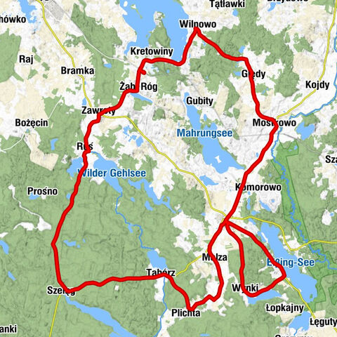 Żabi Róg - Kretowiny - Kaplica pw. Matki Bożej Miłosierdzia - Kaplica pw. Świętego Wojciecha