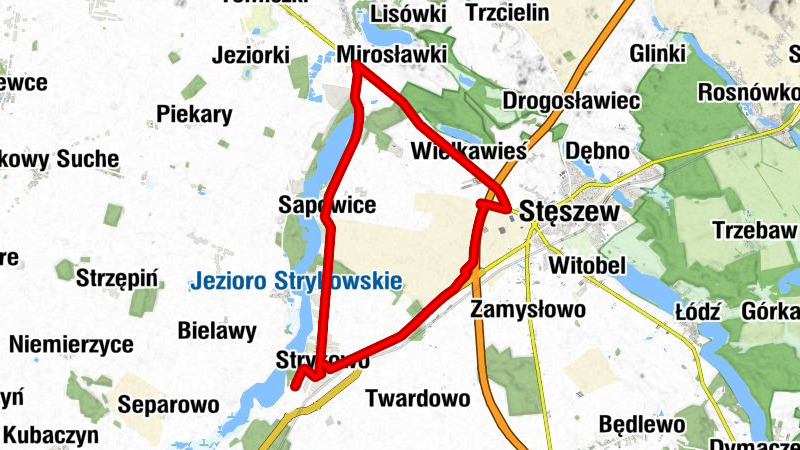Strykowo - Strykówko - Wielkawieś