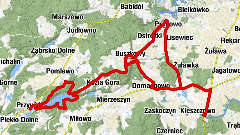 Kleszczewo - Pręgowo - Ostróżki - Gościniec dla przyjaciół