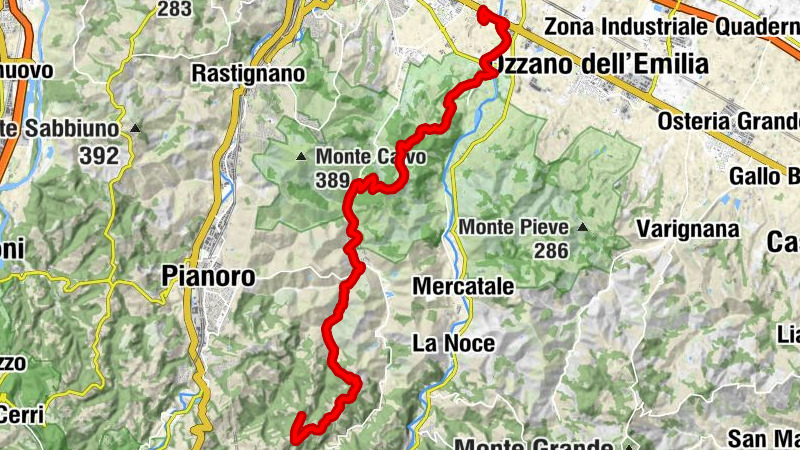 San Lazzaro di Savena - Idice - Pizzocalvo - Botteghino di Zocca