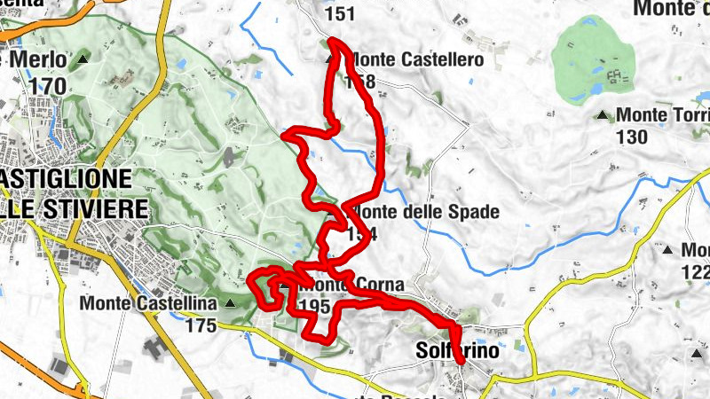 Solferino - Monte Corna - Monte delle Spade - Monte Castellero
