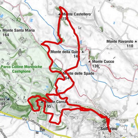 Solferino - Monte Corna - Monte delle Spade - Monte Castellero