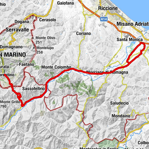 Crociale di Fiorentino - Fiorentino - Monte San Cristoforo - Città di San Marino