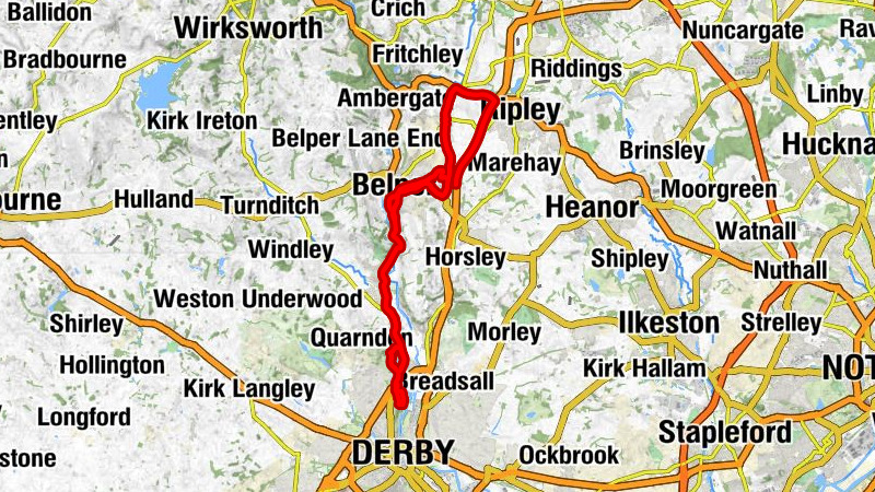 Ripley - St Luke's Church, Heage - Trinity Methodist Church - Duffield Baptist Church