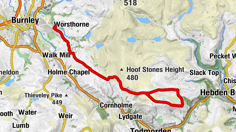 Pike Hill - Burnley - Mereclough - Blackshaw Head