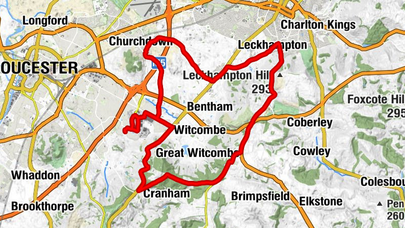 Coopers Edge - Cross Hands - Birdlip Hill - Barrow Wake