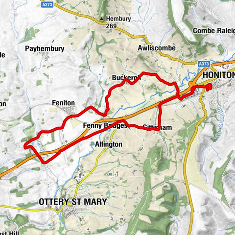 Honiton - Weston - Buckerell - Fenny Bridges