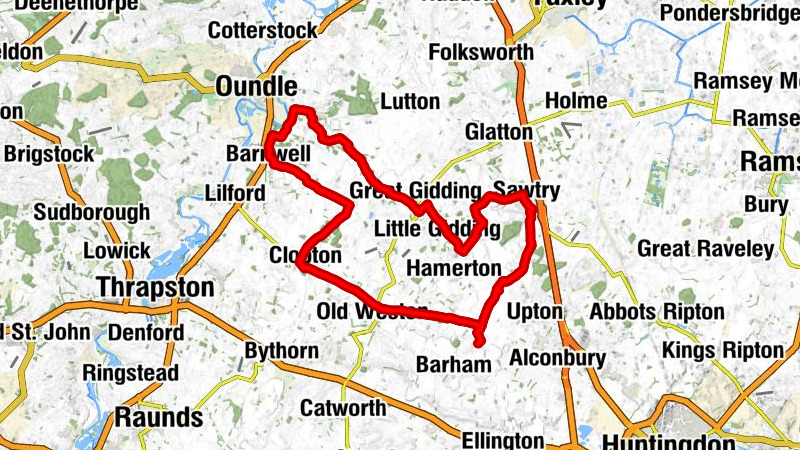 All Saints (Buckworth parish church) - St Peter & St Paul - Saint Peter (Clopton Parish Church) - Buckworth