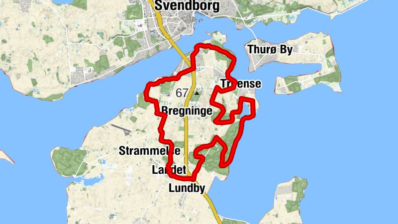 Troense - Svendborg - Sundhøj - Landet Kirke