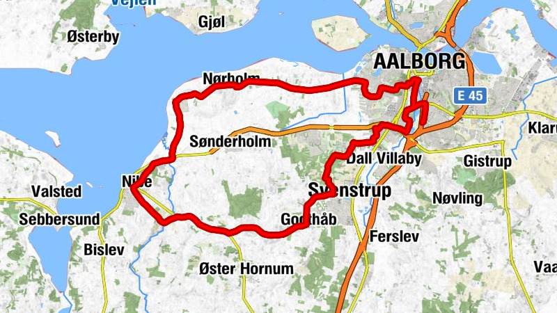 Aalborg - Jensens Bøfhus, Aalborg City Syd - Nørholm Kirke - Kærby