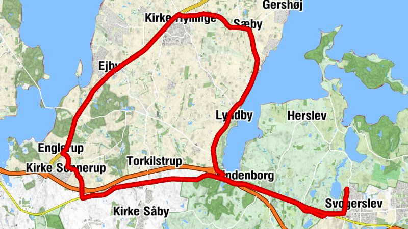 Svogerslev - Gevninge - Sæby Kirke - Sonnerup Kirke