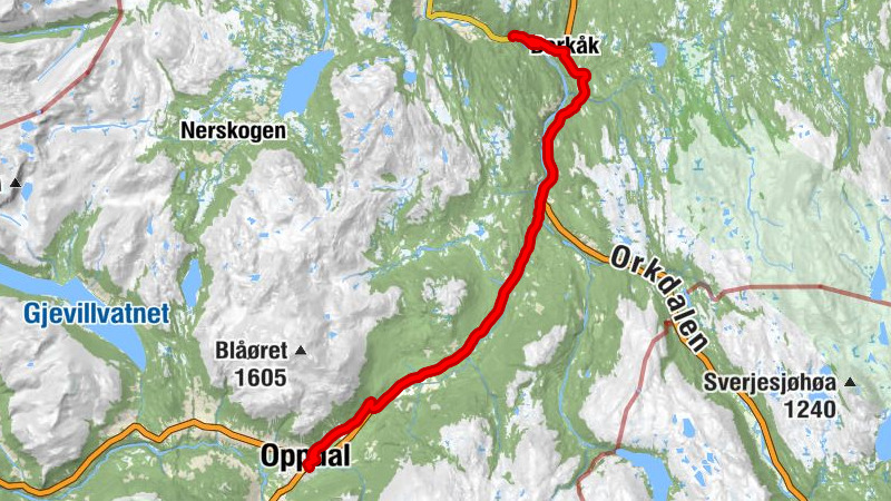 Oppdal - Slettvollen - Fagerhaug kirke
