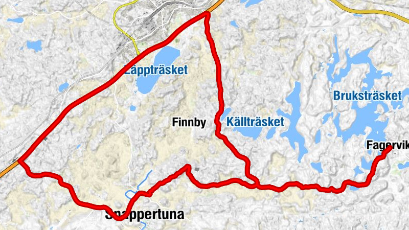 Fagervik - Antby - Fagernäs - Snappertuna