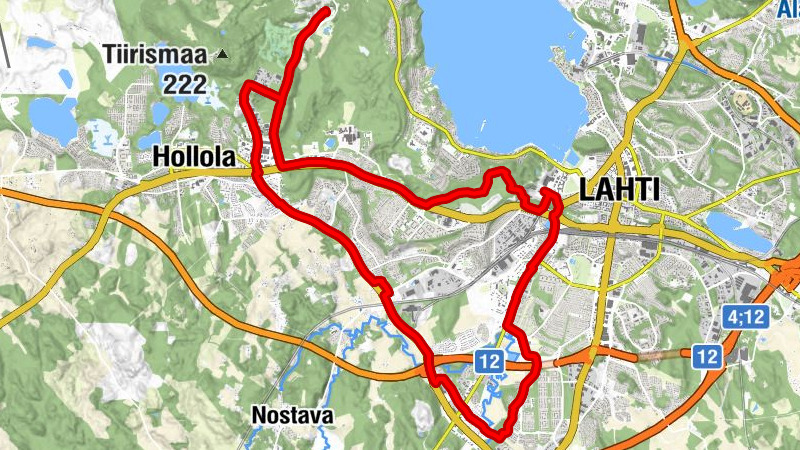 Messilä - Hollola - Likolampi - Lahti
