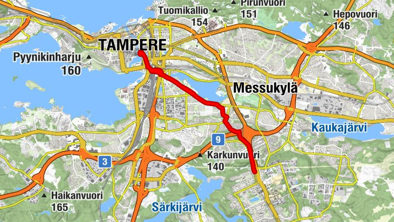 Pohjois-Hervanta - Korkinmäki - Tampereen rauhanyhdistys - Tampere