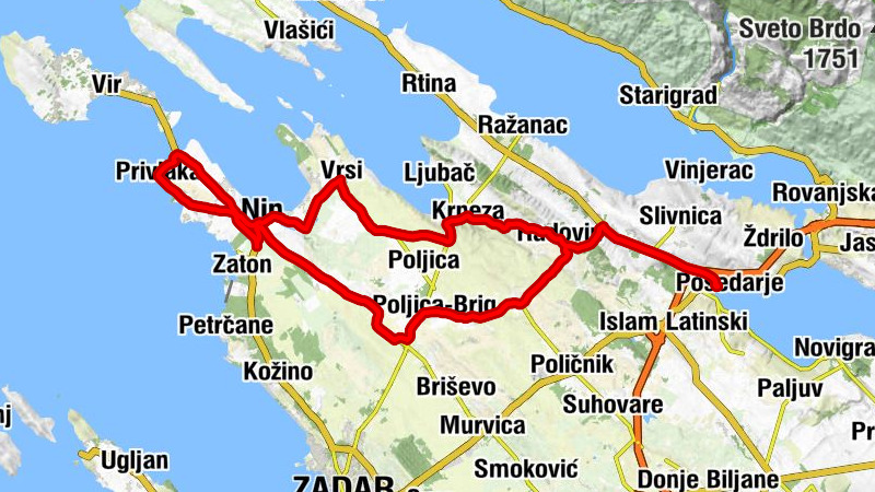 Milovići - Donja Slivnica - Nin - crkva Rođenja blažene djevice Marije