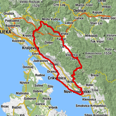 Novi Vinodolski - Mitan Marina - Vera - Vagabundina koliba