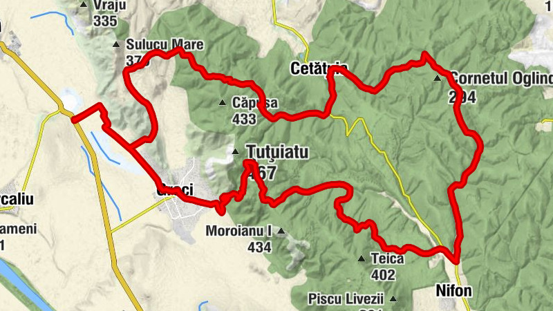 Greci - Chelului - Cadiu - Carabalu