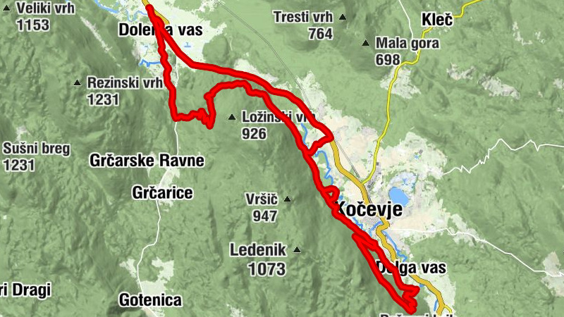 Sveti Rok - Kočevje - Kapela Matere dobrega sveta - Restavracija Tina