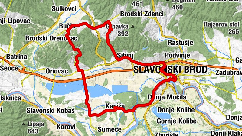 Slavonski Brod - crkva rođenja svetog Ivana Krstitelja - crkva svete Marije Magdalene - crkva Rođenja presvete Bogorodice