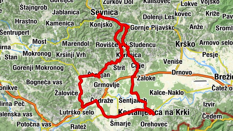Gostišče Felicijan - Sevnica - Sveti Jernej - Sveti Jakob