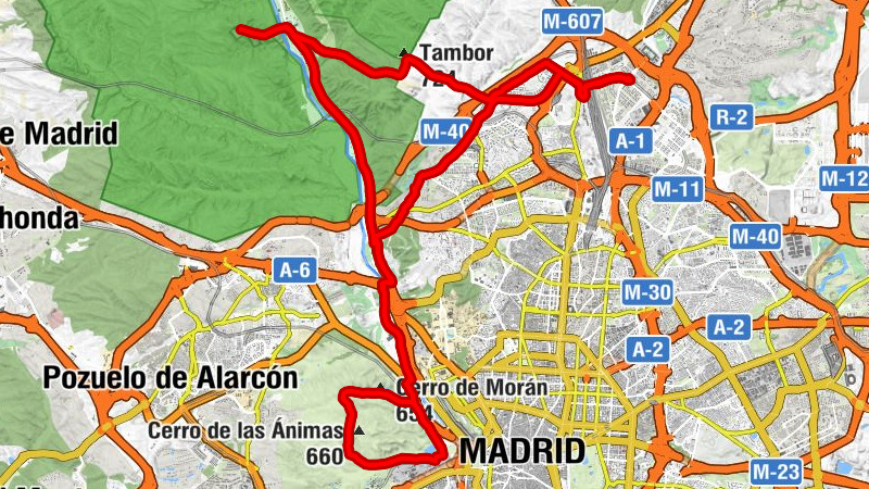 Las Tablas - Cerro de Garabitas - Santo Domingo de la Calzada - San Sebastián de los Reyes