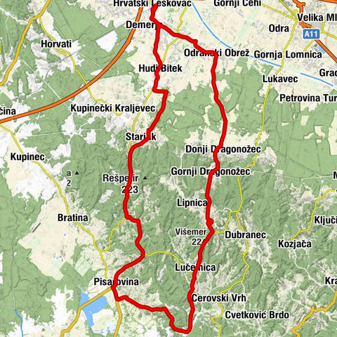 Hrvatski Leskovac - kapela Presvetog Trojstva - Kapela Svetog Duha - Višemer
