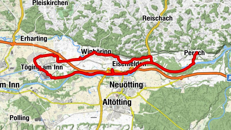 Perach - Oberwirt Perach - Mitterau - Neuötting