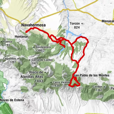 Ermita del Milagro - Navahermosa - Las Casillas - Puerto del Robledillo