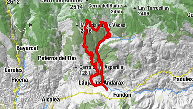 Cruz de Plata - Láujar de Andarax - Ermita de las Ánimas - Refugio de Monterrey