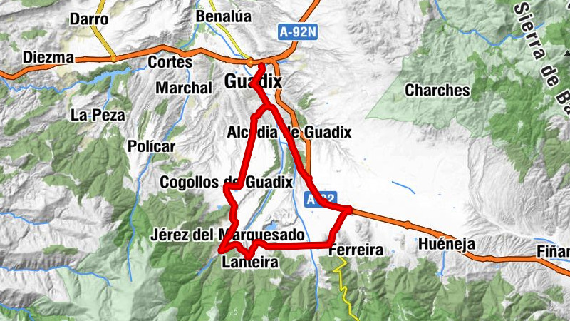 Estación de Guadix - Guadix - Ermita de las Ánimas
