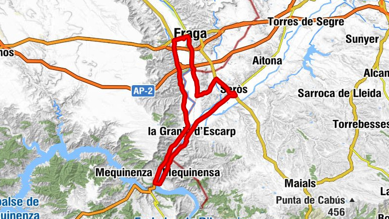 Fraga - Massalcoreig - Seròs - la Granja d'Escarp