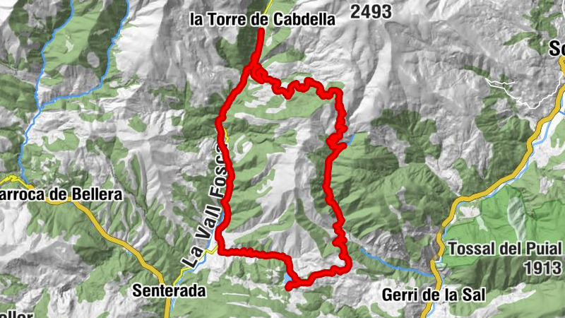 la Torre de Cabdella - La Torre Vall Fosca - Santa Maria de Mont-ros - Sant Miquel