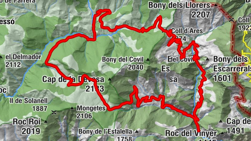 Cal Pauet - Refugi forestal del Ras de Conques - Coll d'Ares - Sant Joan Fumat