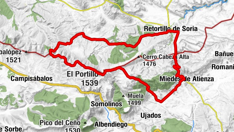 Hijes - La Peñota - Cabeza Cabera - El Portillo