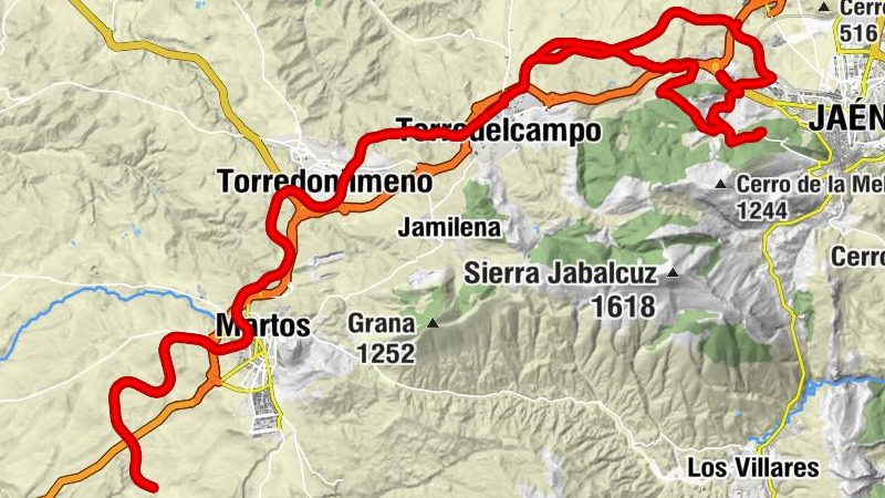 Jaén - Torredelcampo - Torredonjimeno - Martos