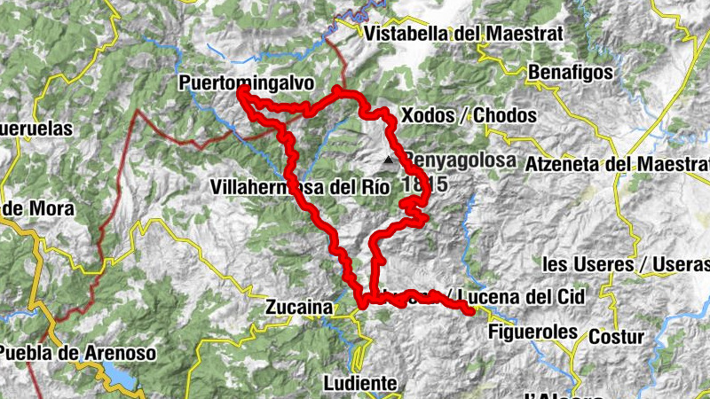 El Prat - Tossal de Fraga - Església de Sant Joan de Penyagolosa - El Collado