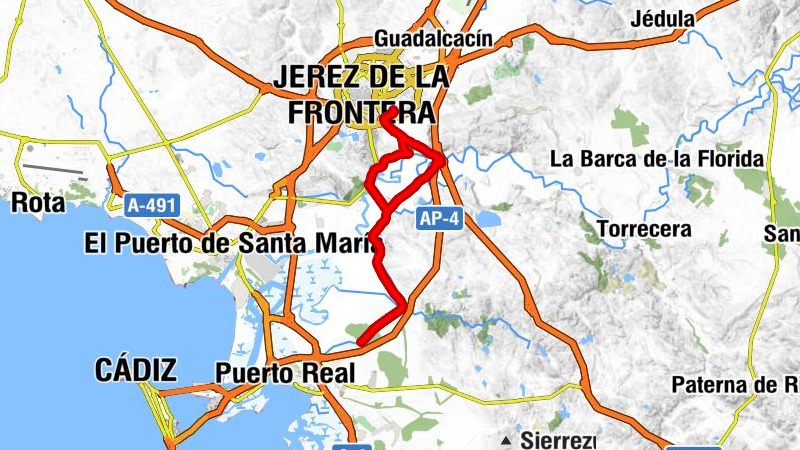 Jerez de la Frontera - La Cartuja - Cabeza de Aceña - El Portal