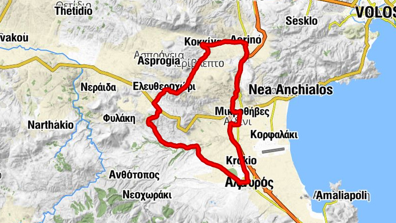 Αλμυρός - Ευξεινούπολη - Άνω Μαυρόλοφος - Πέρδικα