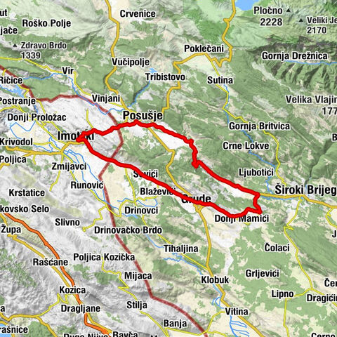 Imotski - Posušje - Vranić - Grude