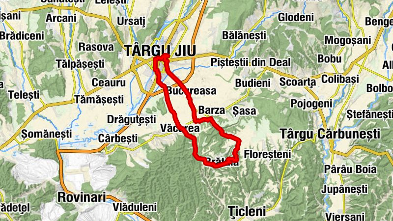 Târgu Jiu - Botorogi - Văcarea - Brătuia