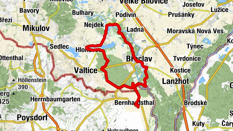 Wellschmiedberg - Na Celnici - Kaple sv. Huberta - Filiální kostel sv. Bartoloměje